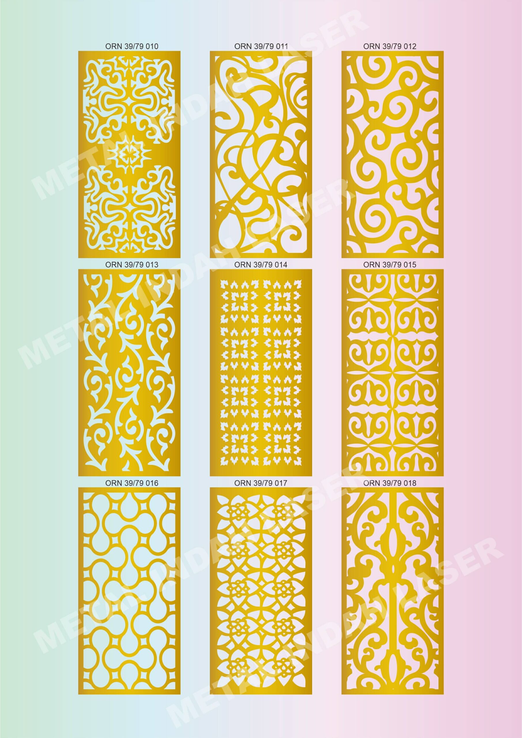 Motif Laser Cutting 39x79 8