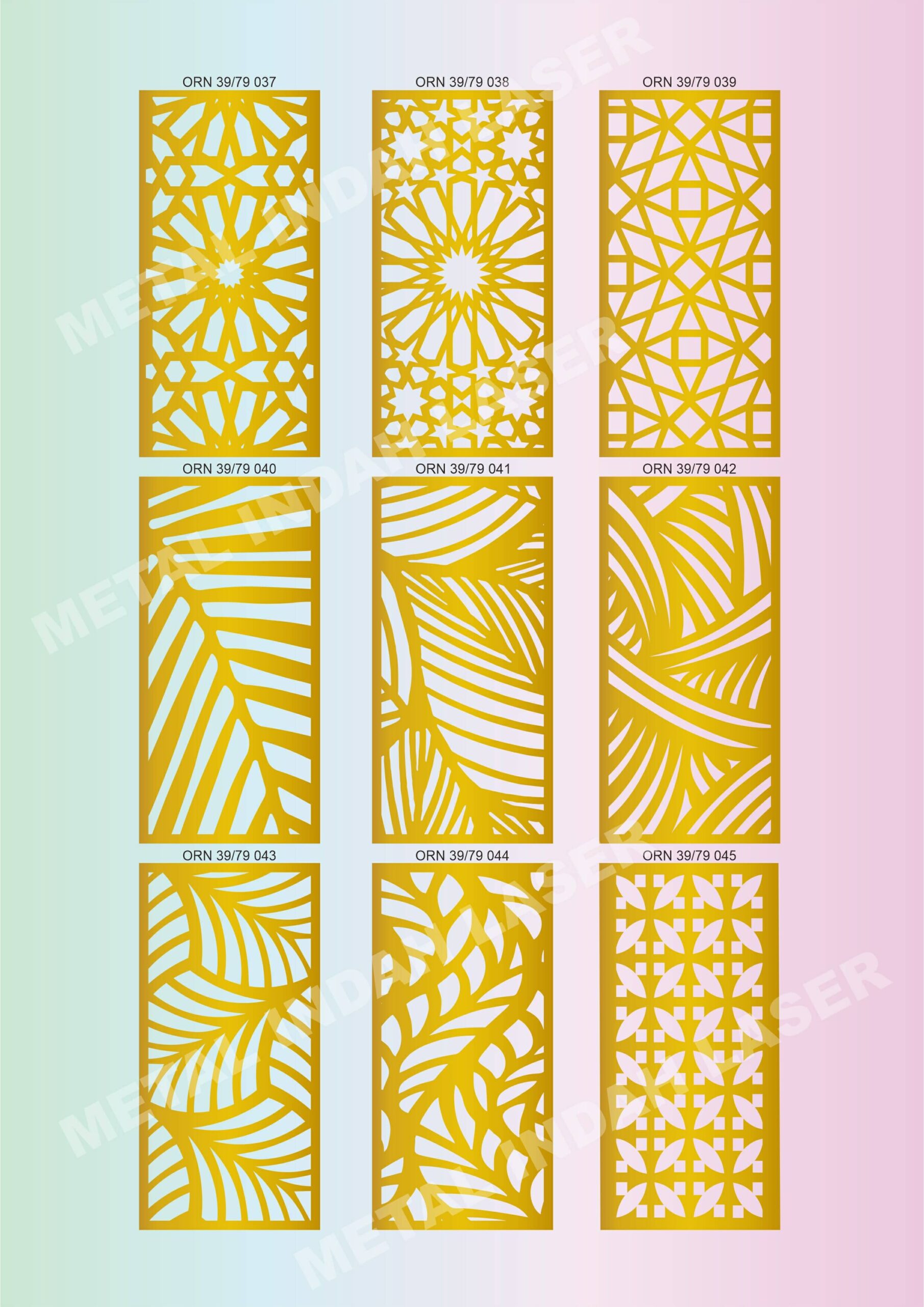 Motif Laser Cutting 39x79 5