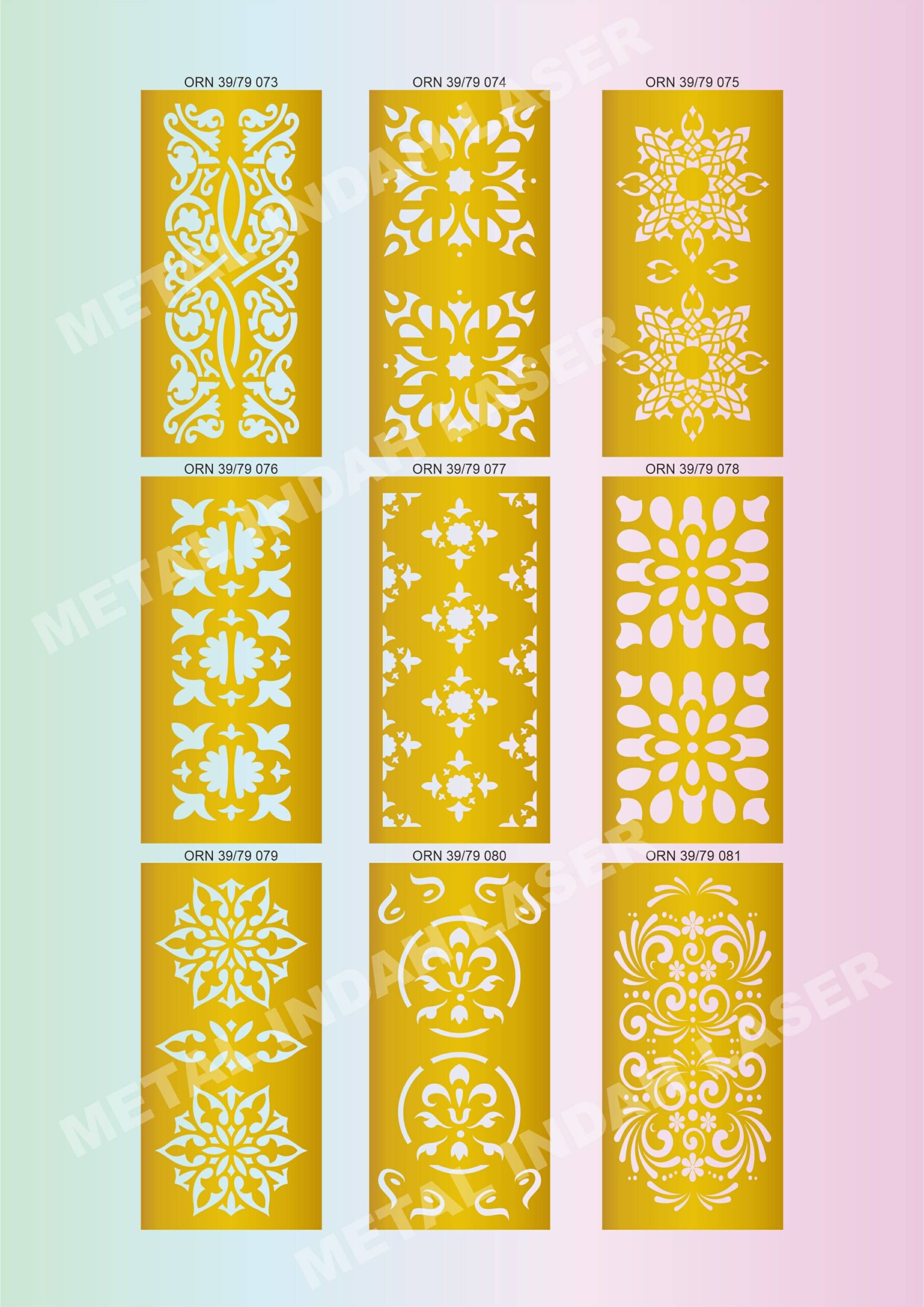 Motif Laser Cutting 39x79 3